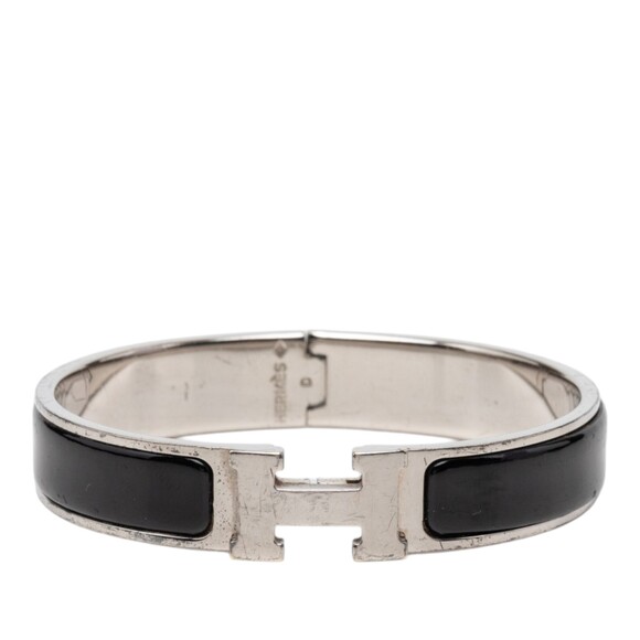 Hermes Jewelry - Pre-Loved Hermes Narrow Enamel Clic H Bracelet PM